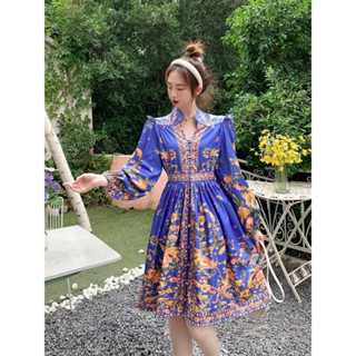 Zimmerman dress  เดรสสั้นผ้พิมพ์ลายสุดหรู่