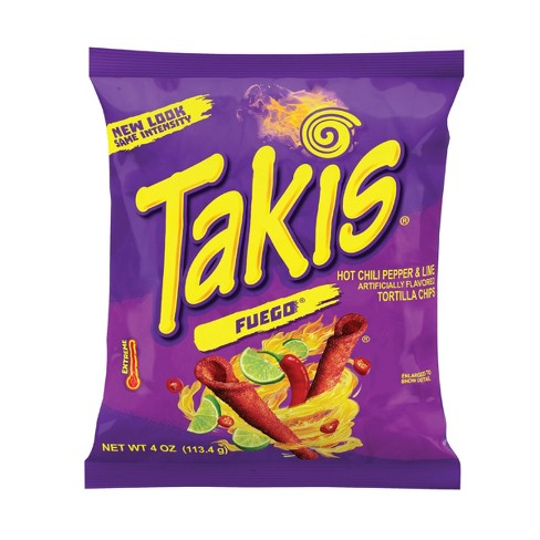 Takis 3.25 oz (ห่อใหญ่) Takis Fuego 3.25 Oz 92.3gขนมTakis นำเข้าจากอมเริกา