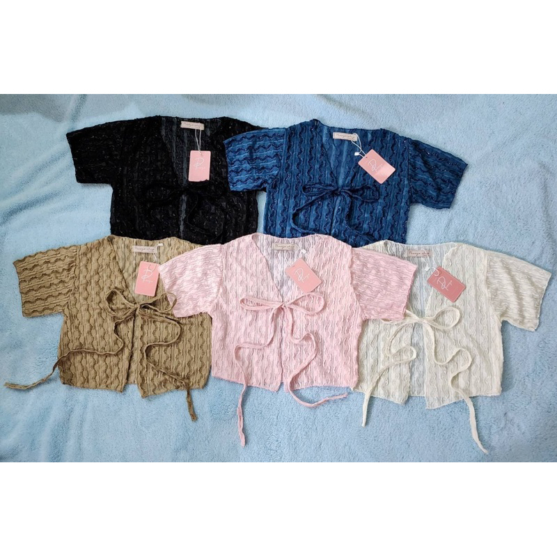 Mocca crop เสื้อครอป ผูกอก