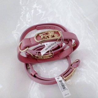 กำไลหนัง Coach Horse and Carriage Cut Out Bracelet