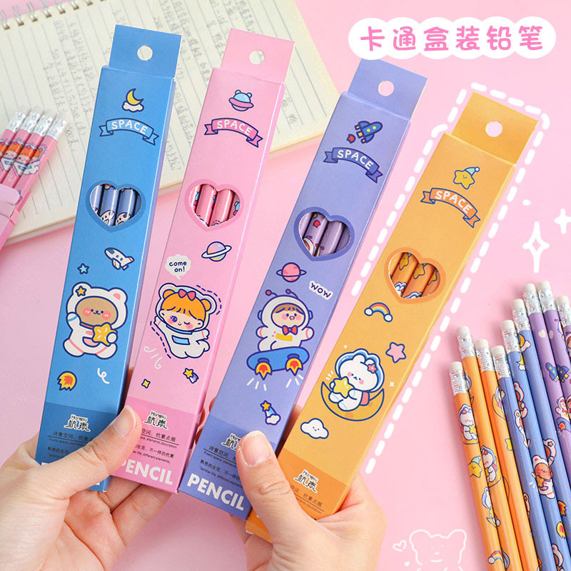 (พร้อมส่ง) ดินสอ ดินสอลายน่ารัก ของขวัญน่ารักต่างๆ กล่องของขวัญ เครื่องเขียนขนาดเล็ก