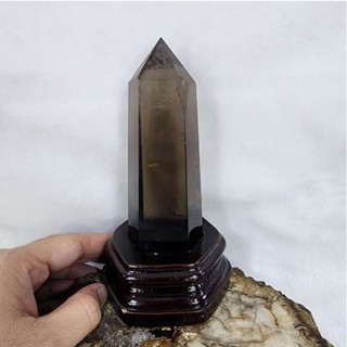 แท่งหินสโมคกี้ควอตซ์ หินสโมกี้ควอตซ์ สโมกกี้ควอตซ์(Smoky Quartz)มีตำหนิตามธรรมชาติ