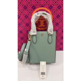 💚💚รุ่นสุดฮิต #Tory Burch #Emerson Mini Shopper Tote 
💴🌈สีเขียวมิ้นต์ น่ารักแบบสวยหรู สะพายน่ารักกำลังดี