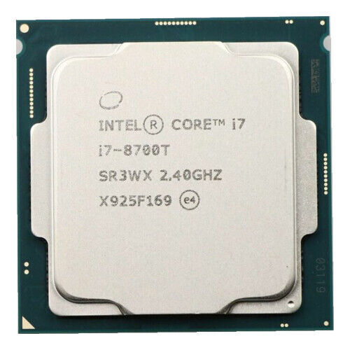 Intel Core i7-8700T SR3WX 2.40GHz 6 Core 12 Threads LGA1151 CPU Processor