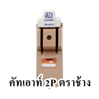 คัทเอาท์ 2P ตราช้าง (30แอมป์ / 60แอมป์)