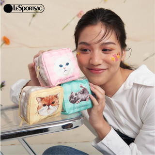 Lesportsac Square Cosmetic กระเป๋าเครื่องสำอางใบเล็ก Style 6701