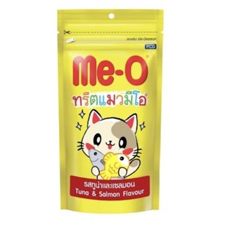 Me-O ขนม ทรีตแมว มีโอ รสทูน่าและแซลมอน ขนาด 50g