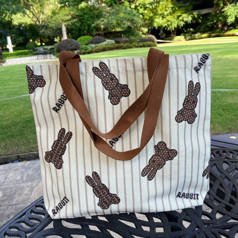 กระเป๋าผ้า 7 ลาย กระเป๋า สไตล์เกาหลีใหม่DW77 39*34cm