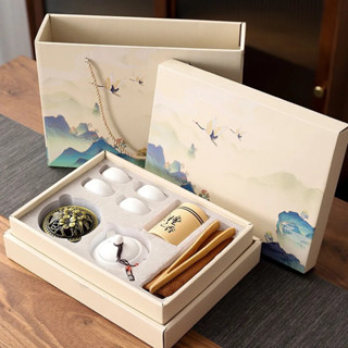 ชุดชาของขวัญ ชุดชงชา ชุดชาของขวัญพรีเมี่ยม ของไหว้ผู้ใหญ่ Tea gift set box ของขวัญปีใหม่