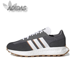 Adidas originals Prototype E5 แท้ 100% รองเท้าผ้าใบหุ้มข้อสีเทาเข้มทนต่อการสึกหรอดูดซับแรงกระแทก