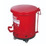 SYSBEL OSHA Standard 21 Gal 79.5 L Fireproof Red Disposing of Oily Trash Container Oily Waste Can