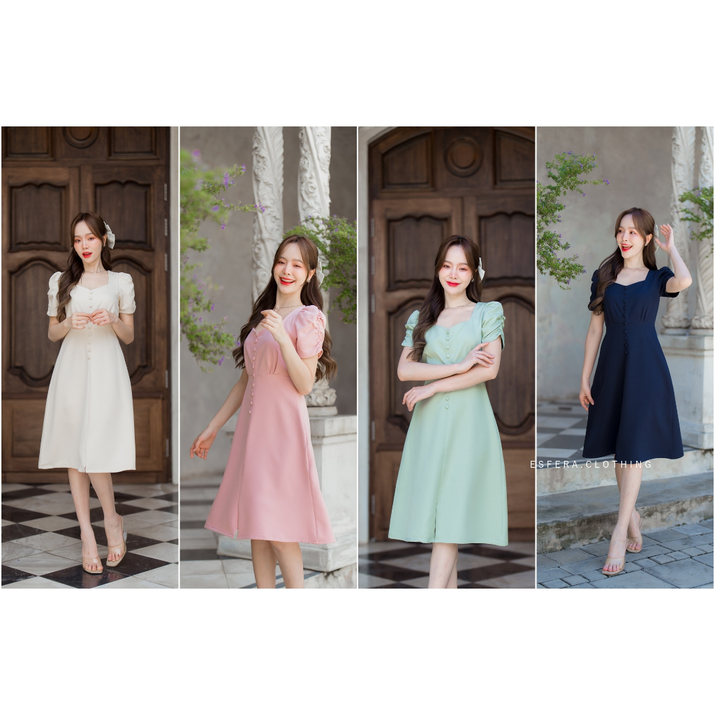 ⚡️สั่งทางLive&vdoลด100🔥DR074-1 Casey Dress เดรสออกงาน ทำงาน