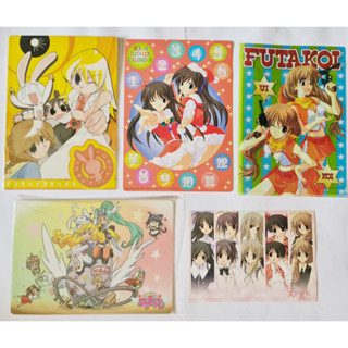 ของสะสมอนิเมะ Futakoi Animate ETC shitajiki pencil board picture Postcard File Holder 5 Piece JAPAN ลิขสิทธิ์แท้ มือสอง