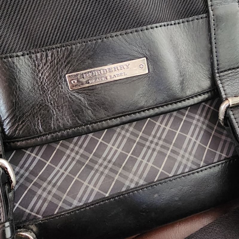 Burberry Black Label Nylon Canvas Leather
