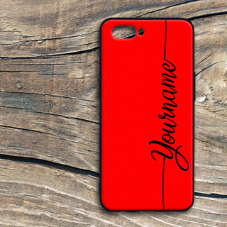 เคส Realme C1 เคสพิมพ์ชื่อลายเซ็น ใส่ชื่อตัวเองได้ สีสันสดใส ขอบนิ่ม TPU