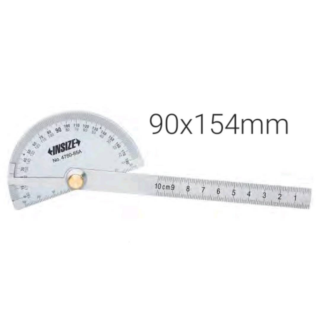 โปรแทรคเตอร์ 90×154mm Protractor INSIZE รุ่น 4780-85A