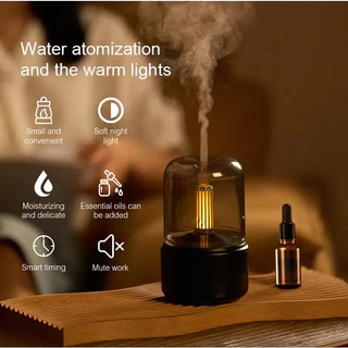 Goose Hours เครื่องทำความชื้นอโรม่าแบบพกพา Portable Aroma Diffuser Air Humidifier LED Light 120ML ชาร์จ USB