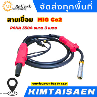 สายเชื่อมพานา ซีโอทู มิก Co2 (MIG) PANA 350A 350แอมป์ ท้ายยูโร Euro ยาว 3เมตร คุณภาพดี