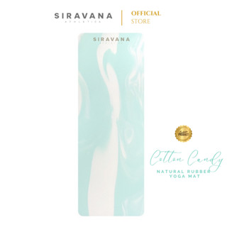 SIRAVANA เสื่อโยคะยางพารา รุ่น Cotton Candy PU Matte Coco 4mm Natural Yoga Mat