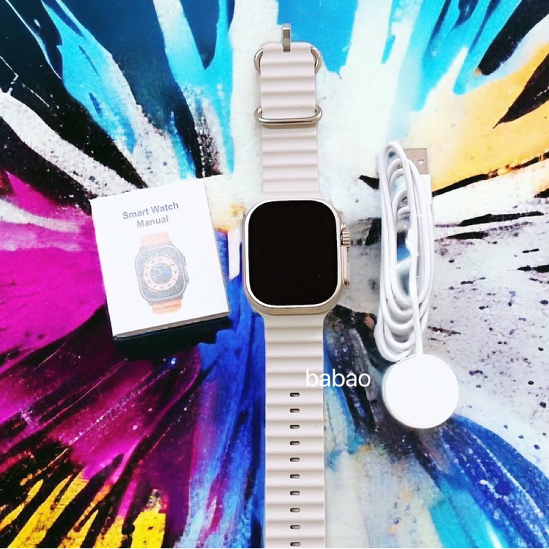 (กันน้ำ) BABAO ULTRA PLUS หน้าจอ 49MM ใหม่ล่าสุด 2023 แถมสายเลือกได้+เคส+ฟิล์ม