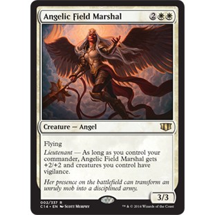 [MTG] Angelic Field Marshal [C14] [WHITE] [RARE] [NORMAL] [JPN] (การ์ดเมจิค / Magic the Gathering)