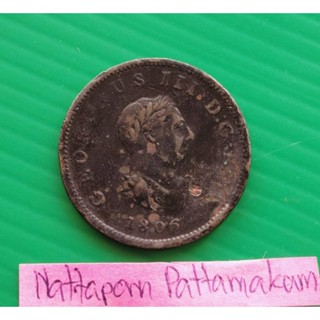 อังกฤษ 1/2 Penny - King George III ปีแรกของการผลิต