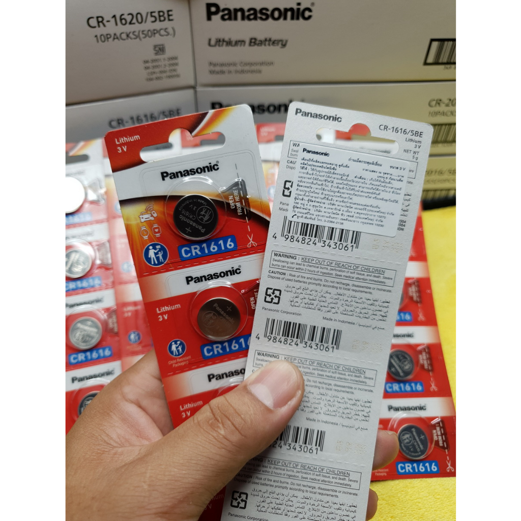 ถ่านกระดุม แบตกระดุม แท้ล้านเปอร์ Panasonic,muRata cr2032 cr2025 cr2450 CR2430 ออกใบกำกับภาษีได้