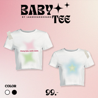 CROP ฺBABY TEE เสื้อครอปสไตล์y2k