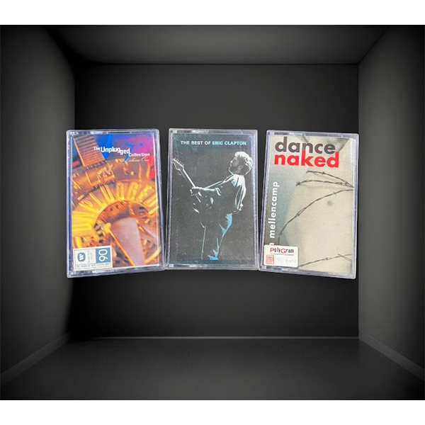 เทปเพลงสากลลิขสิทธิ์แท้ THE BEST OF ERIC CLAPTON-JOHN MELLENCAMP-THE UNPLUGGED COLLECTION