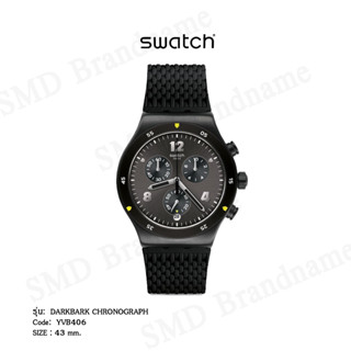 SWATCH นาฬิกาข้อมือ รุ่น DARKBARK Chronograph Code: YVB406