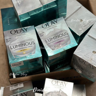 ((พร้อมส่ง)) Olay Luminous Light Perfecting Cream Day SPF15PA++ 50g. &amp; Night 50g. (SET)