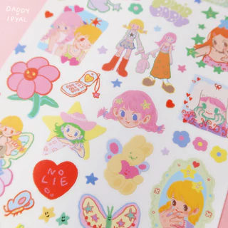DADDY | IPYAL x Daddy Sticker A5 สติ๊กเกอร์ตกแต่ง ลาย Fairy สุดน่ารัก