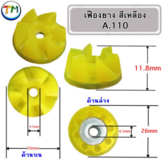 อะไหล่โถปั่น เฟืองโถปั่น เฟืองยาง ลูกยางติดมีดโถปั่น เฟืองติดใบมีด เฟืองปั่น เฟืองใต้ฐาน OTTO ขนาดรูเกลียว 4.5mm A.110