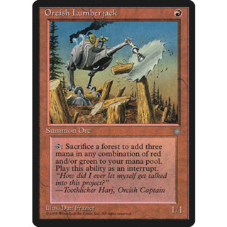 [MTG] Orcish Lumberjack [ICE] [RED] [COMMON] [NORMAL] [ENG] (การ์ดเมจิค / Magic the Gathering)