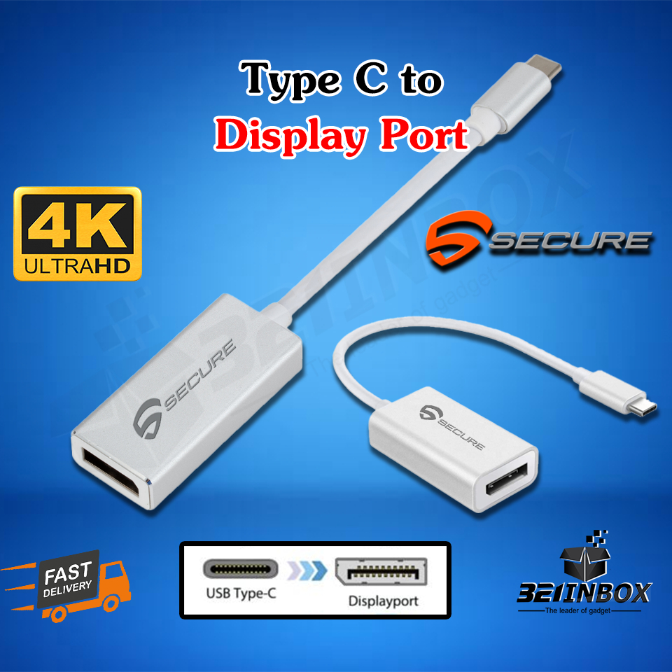 แปลง Type C to DP Port / Display Port แปลง DP ต่อจอแยก ของแท้ SECURE