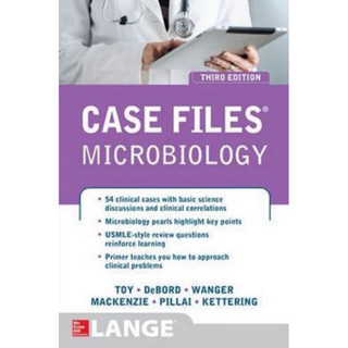 [หนังสือ] Case Files Microbiology จุลชีววิทยา ชีวเคมี แพทย์ แพทยศาสตร์ anatomy physiology pathology medicine