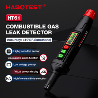 【มาถึงภายใน 3 วัน】HABOTEST HT61 Portable Gas Leak Tester เครื่องทดสอบการรั่วไหลของก๊าซความแม่นยำสูง