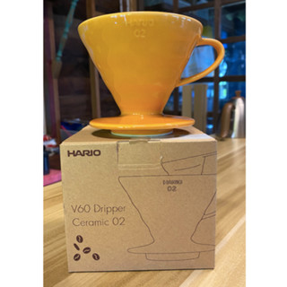 Hario V60 Dripper Ceramic02 (มือสอง) สีส้ม