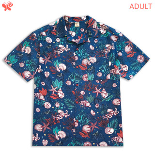 Adult Oversized Relax Shirt - Ocean Reverie เสื้อเชิ้ตฮาวายทรง Oversized มาพร้อมกระเป๋าหน้าสวมใส่ได้ทั้งผู้ชายและผู้หญิง