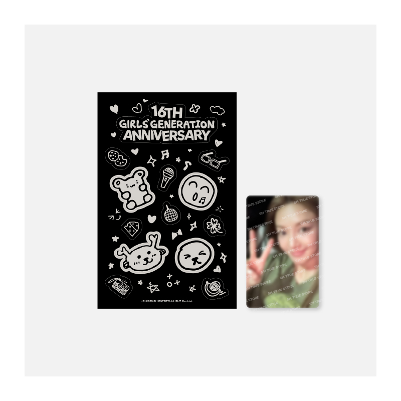 [PRE-ORDER][Girls' Generation 16th Anniversary] GLOW-IN-THE-DARK STICKER & Photo Card Set