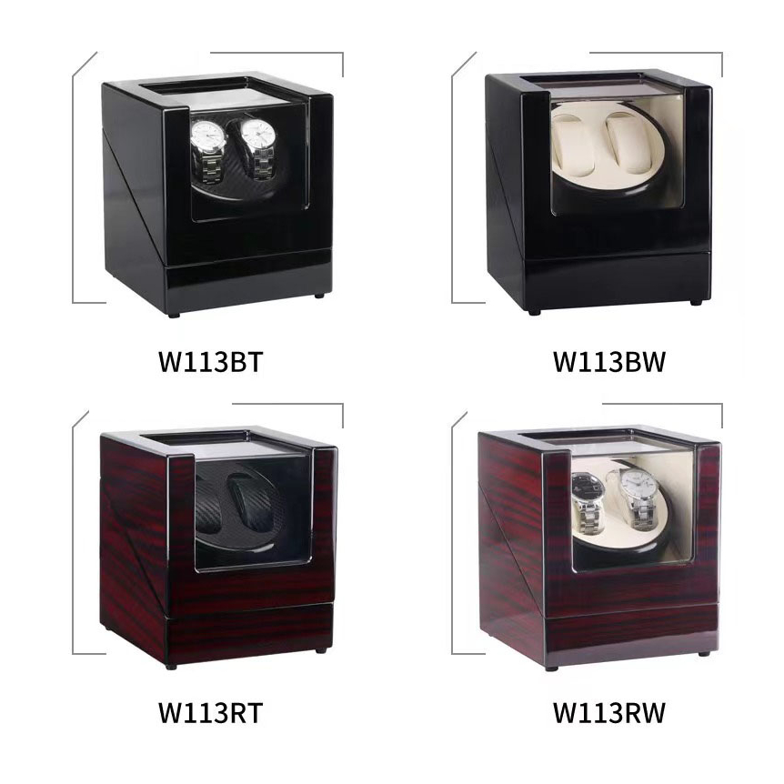 *พร้อมส่ง*กล่องหมุนนาฬิกา 2 เรือน Watch Winder กล่องนาฬิกา