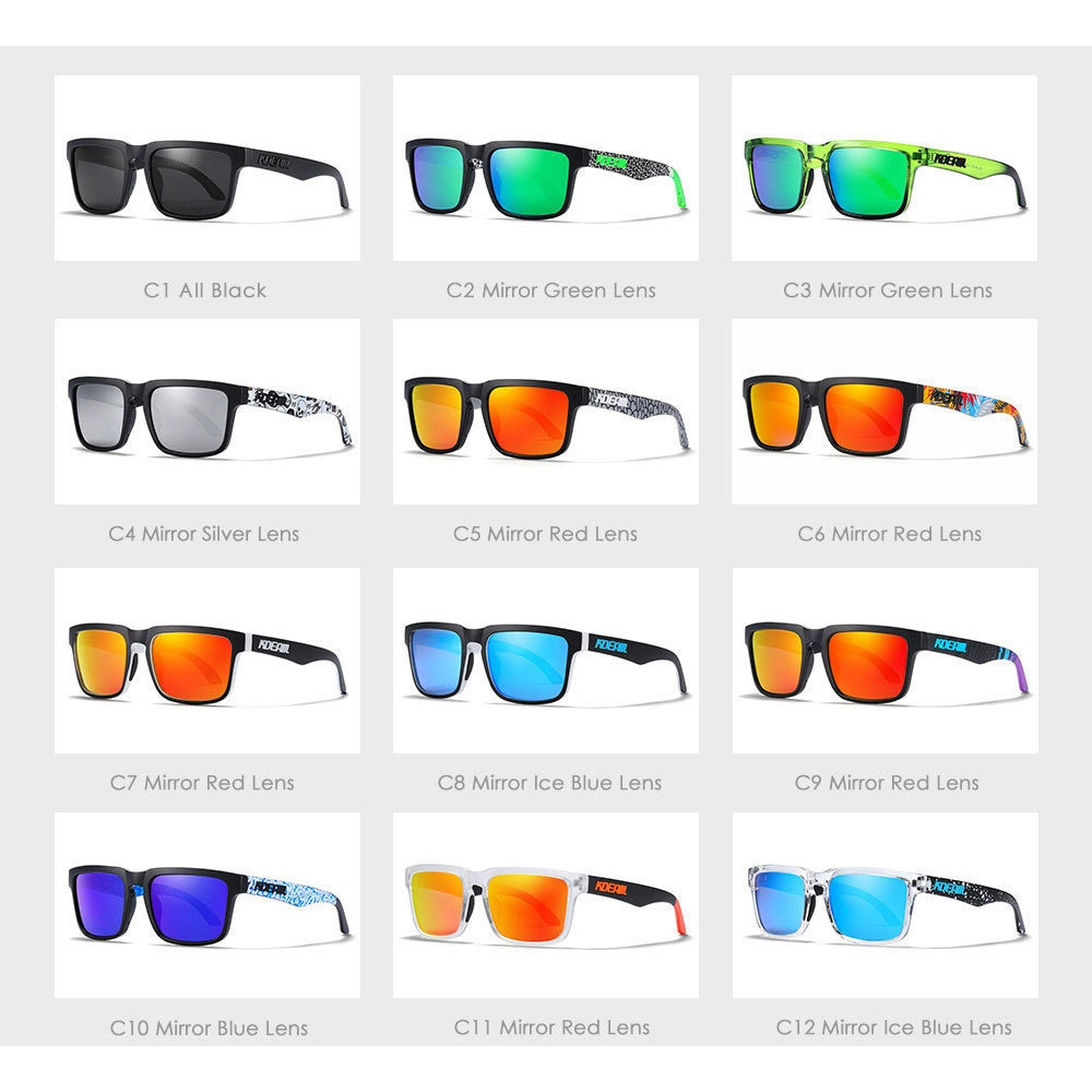 KDEAM NEW KD332 แว่นตากันแดด Polarized UV400 สําหรับขี่จักรยานเดินป่าตกปลาตั้งแคมป์ KD332-C3-สินค้าพร้อมส่งจากไทย