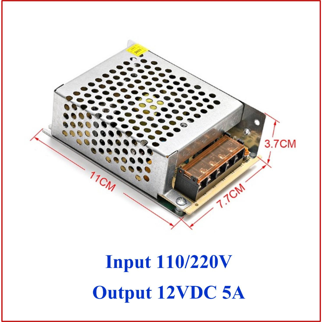 Switching Power Supply 5V, 12V, 24V สวิตชิ่งเพาเวอร์ซัพพลาย Output 5Vdc, 12Vdc, 24Vdc