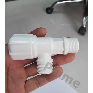 ก๊อกฝักบัว วาล์วฝักบัว สต๊อปวาล์ว PVC พลาสติก อย่างดี แบบหมุน