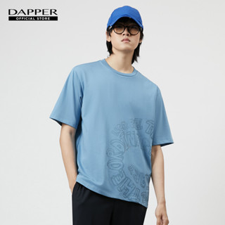 DAPPER เสื้อยืด Typography Print สีฟ้า (KRD1/618LS)