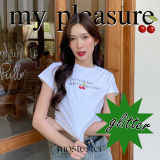 MOST  🐈🌷🍒  เสื้อยืด my pleasure Collection by mst collection | Classic Cotton | Tee