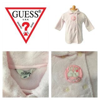 Guess baby (G2) เสื้อคลุมกันหนาวเด็ก 9M สีชมพู กระต่าย