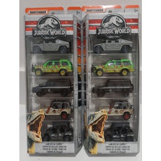 Matchbox Jurassic World งานกล่อง5คัน มี2แบบให้เลือกสะสมครับ