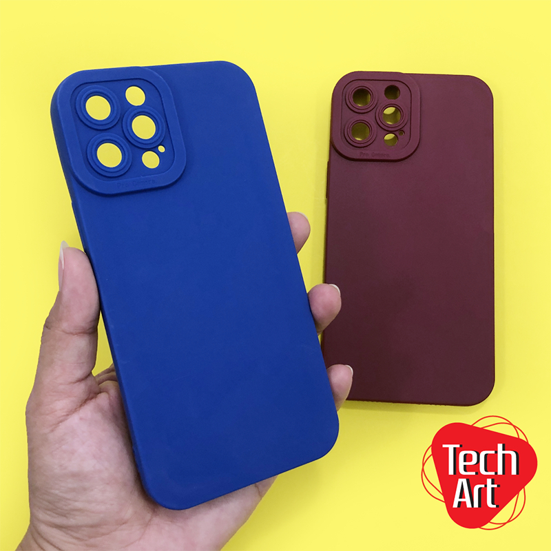 i11Pro/11ProMax/12/12 Pro/12Pro Max/13/13 Pro/13 Pro Maxเคสมือถือนิ่ม TPU กันเลนส์กล้องนูนสีพื้น