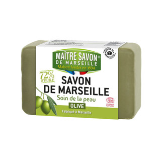 สบู่มาร์เซย์น้ำมันมะกอกแท้ Savon De Marseille Cuit Au Chaudron Olive 100 G.